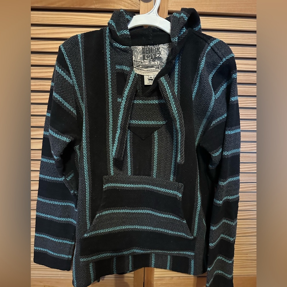 Original Señor Lopez Striped Hoodie Baja Size medium
